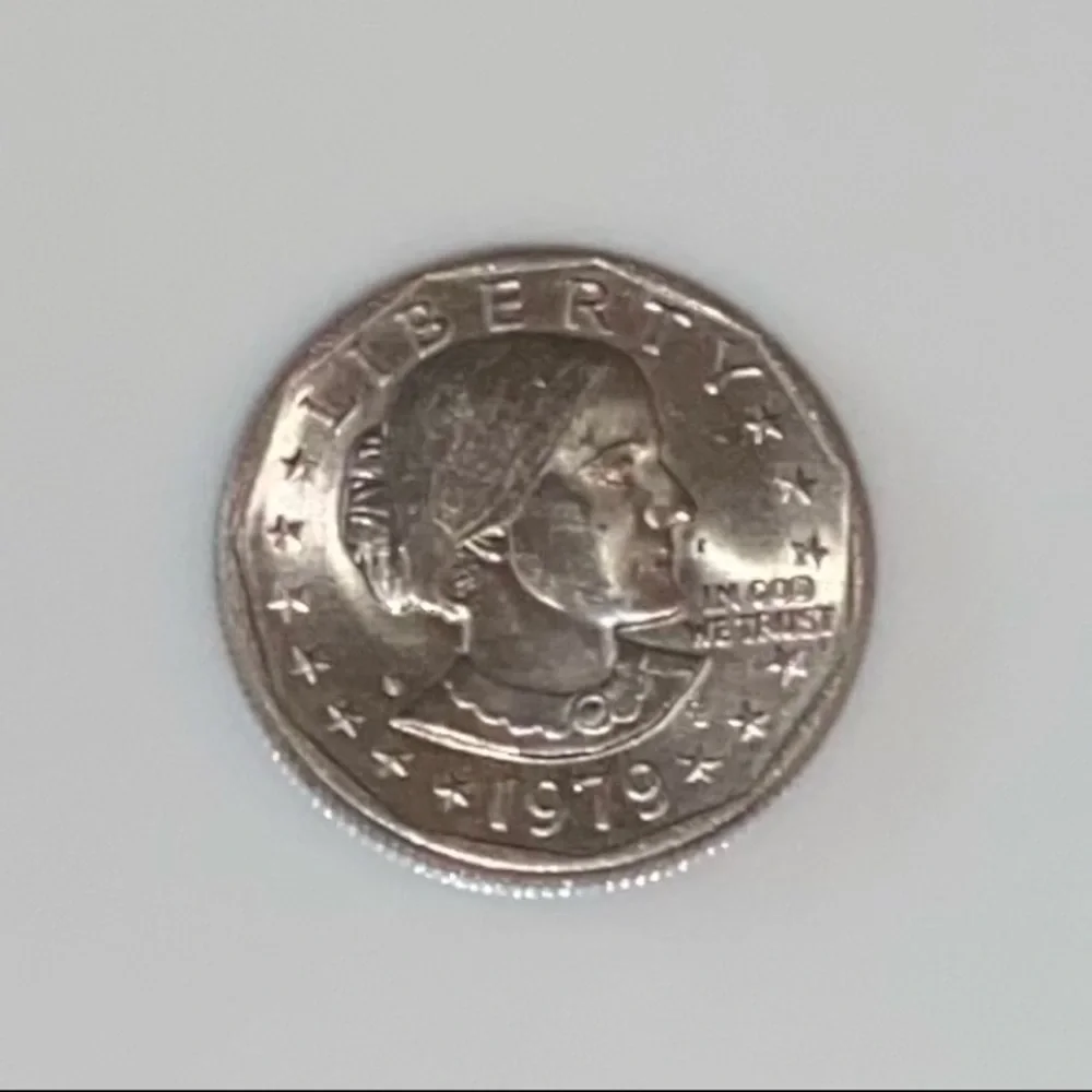 Coin-1979 Susan B. Anthony One Dollar Coin -Circulated-D-United States Liberty. - Picture 4 of 8